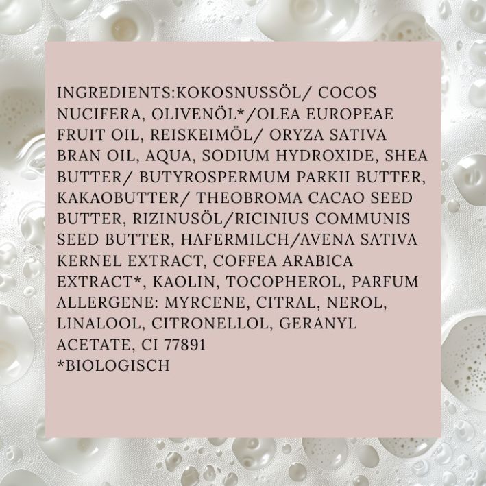 Kaffeeseife "Café Oriental" mit Hafermilch